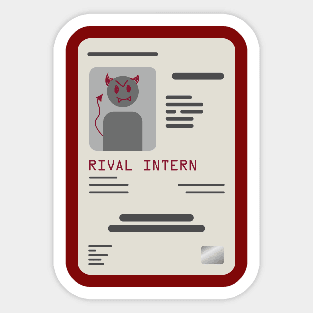 rival intern Sticker by bug bones